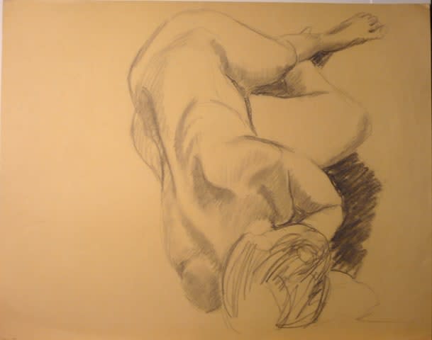 Philip Pearlstein, Female Model Reclining, 1956