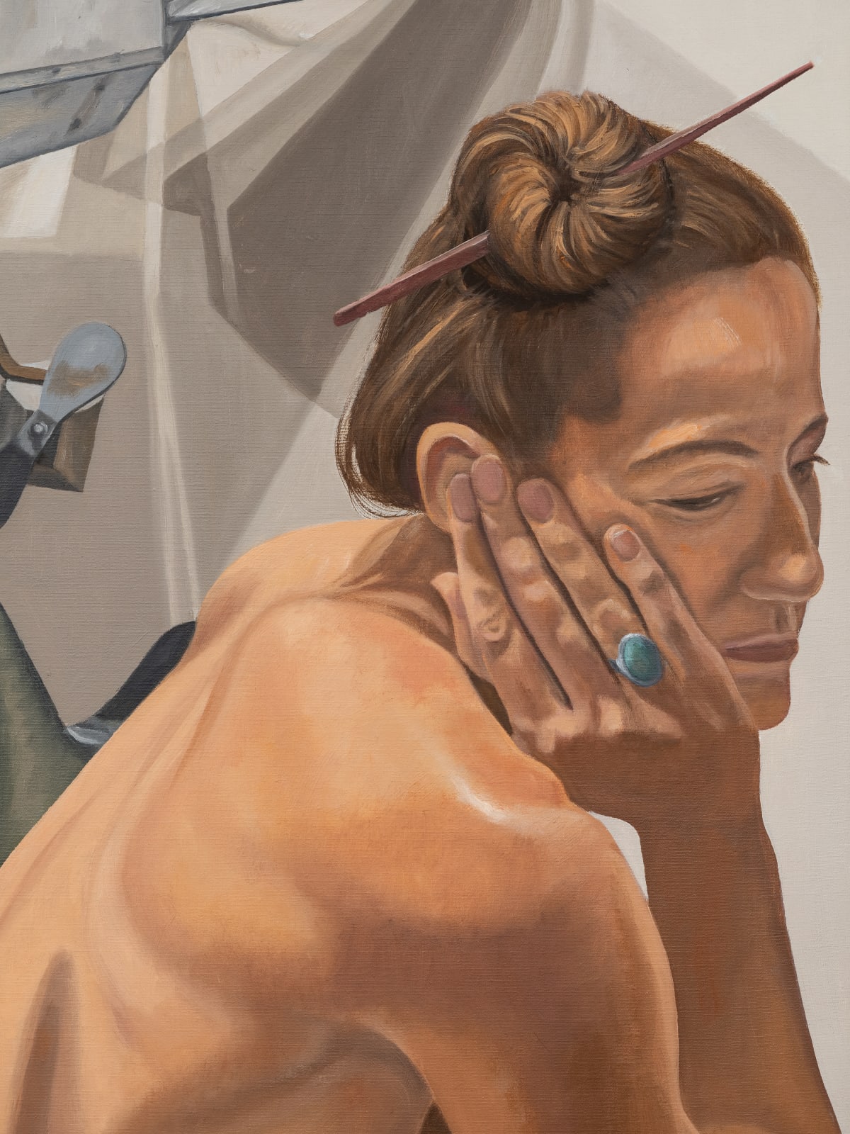 Philip Pearlstein, Zepplin with Horses #3, 1996