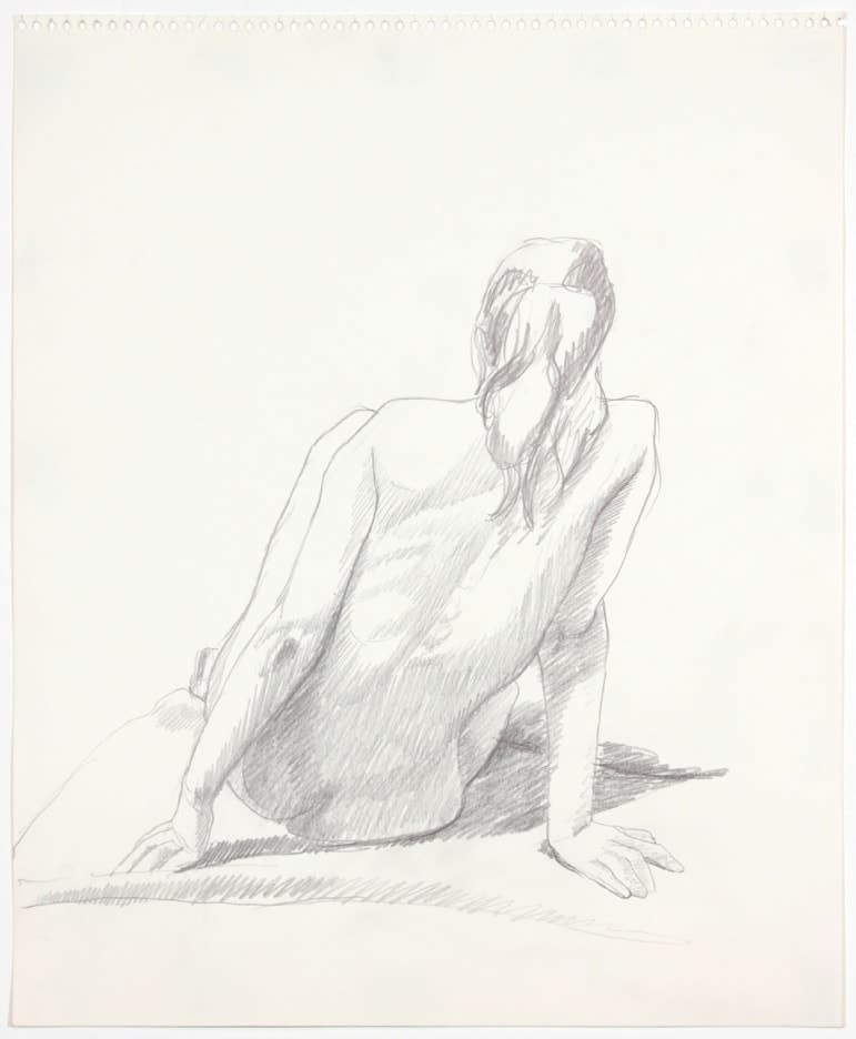 Philip Pearlstein, Back of Seated Female Model, 1960s