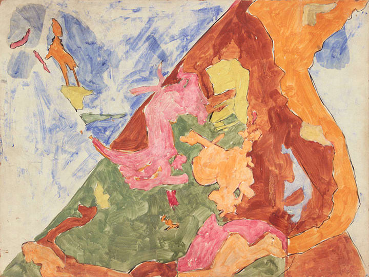 Philip Pearlstein, Fighting Mythic Figures, 1949-50