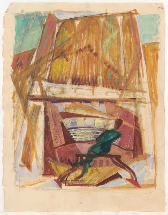 Philip Pearlstein, Untitled (Organ Player), 1940