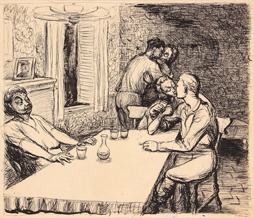 Philip Pearlstein, Rome, ITaly I, 1944