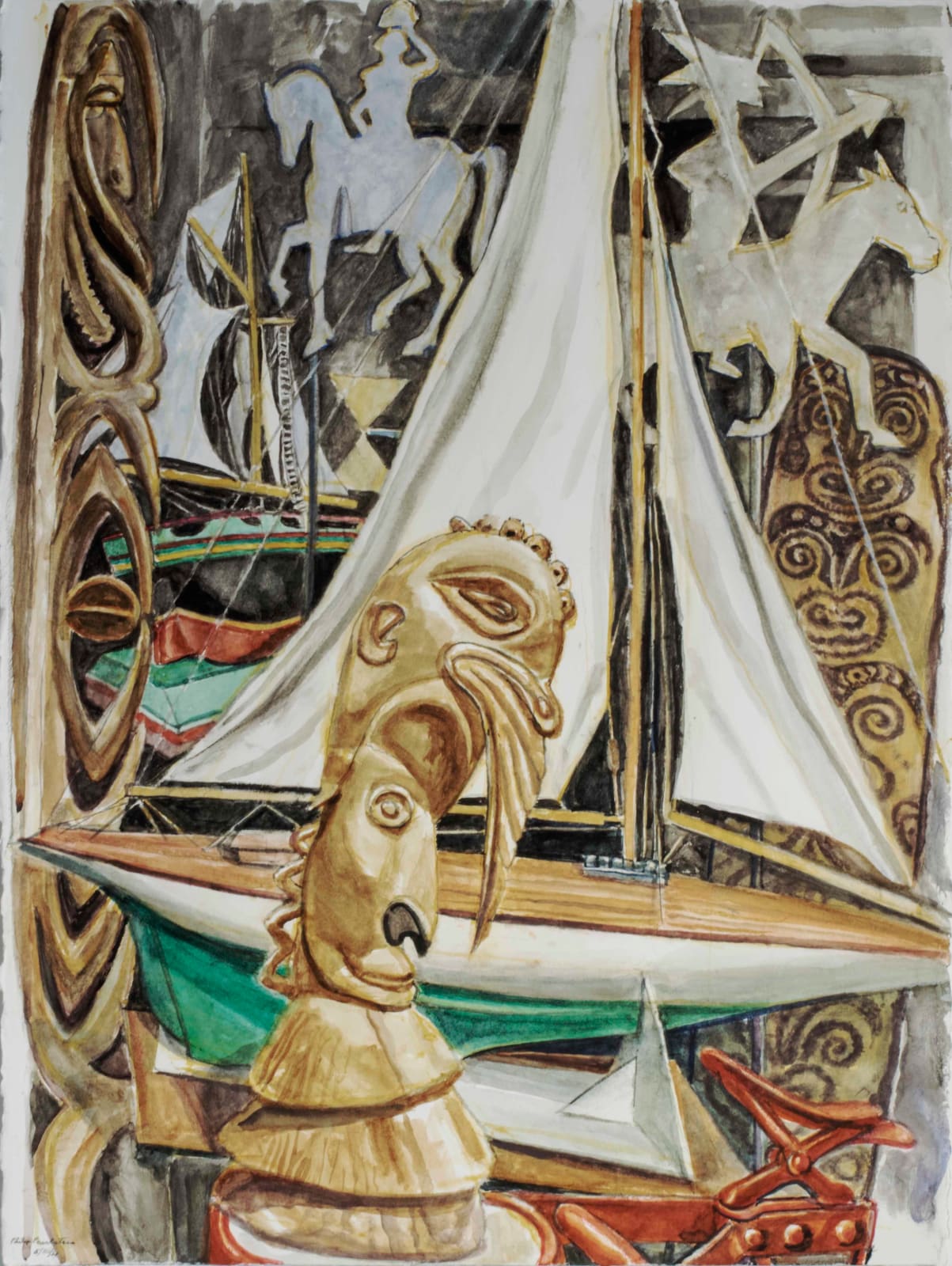 Philip Pearlstein, Boat and Weathervane, 2021