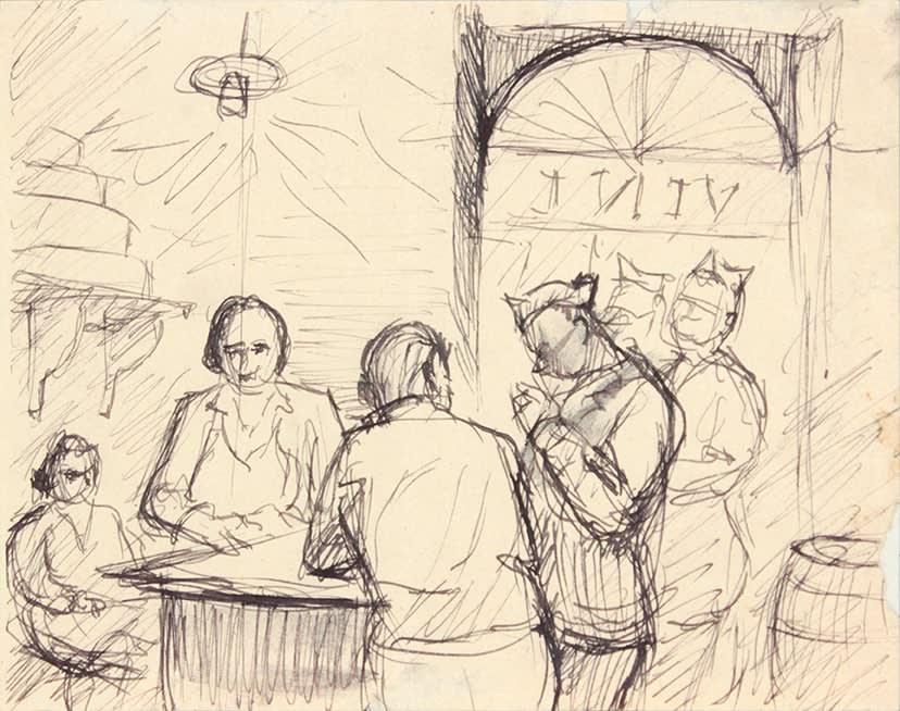 Philip Pearlstein, Caserta Italy II, 1944