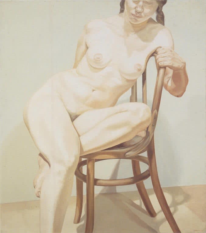Philip Pearlstein, Seated Nude on Bentwood Chair, 1967