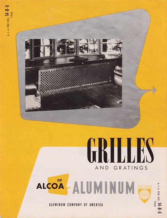 Philip Pearlstein, Alcoa Aluminum, Grilles and Gratings, Designed by Robert Loper, Executed partly by Philip Pearlstein, 1946