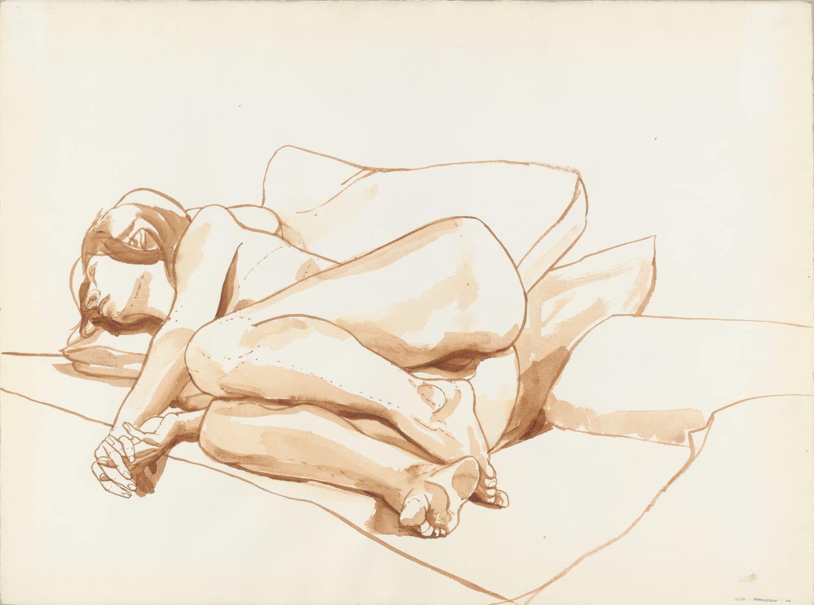 Philip Pearlstein, Nude Lying on Couch, 1966