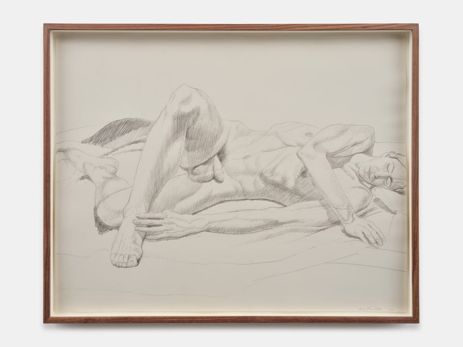Philip Pearlstein, Reclining Male Model, 1972