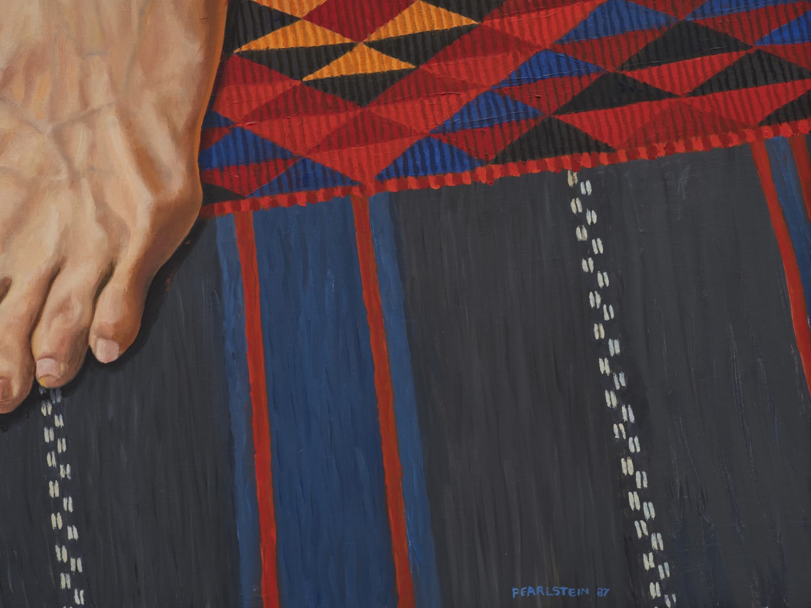 Philip Pearlstein, Models with Bedouin Rug, 1987