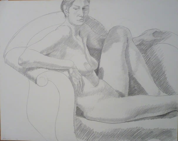 Philip Pearlstein, Seated Female with Raised Leg, 1971
