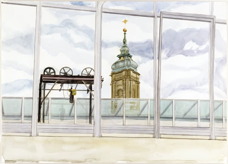 Philip Pearlstein, Window View from Hoffman House, 2003
