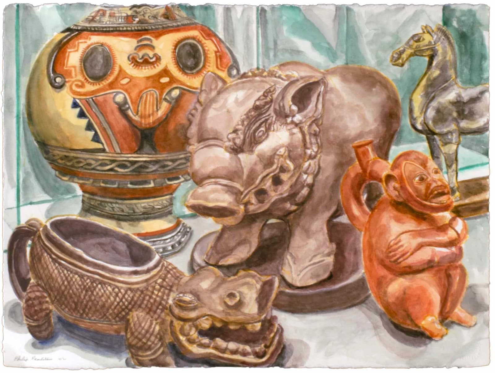 Philip Pearlstein, Piggy Bank, 2021