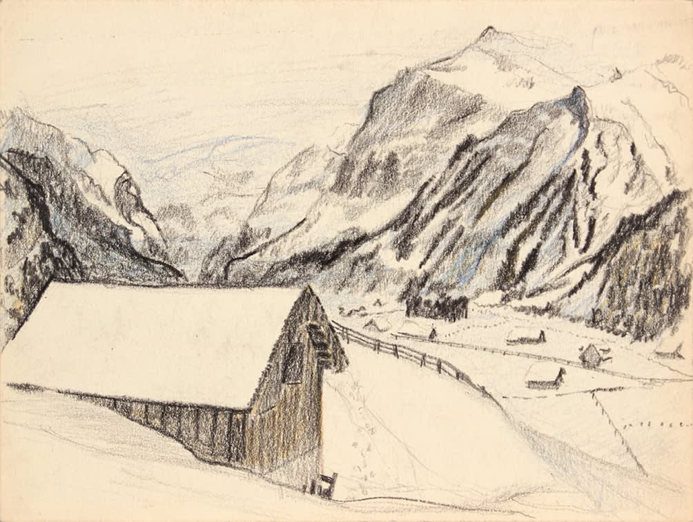 Philip Pearlstein, Switzerland I, 1945