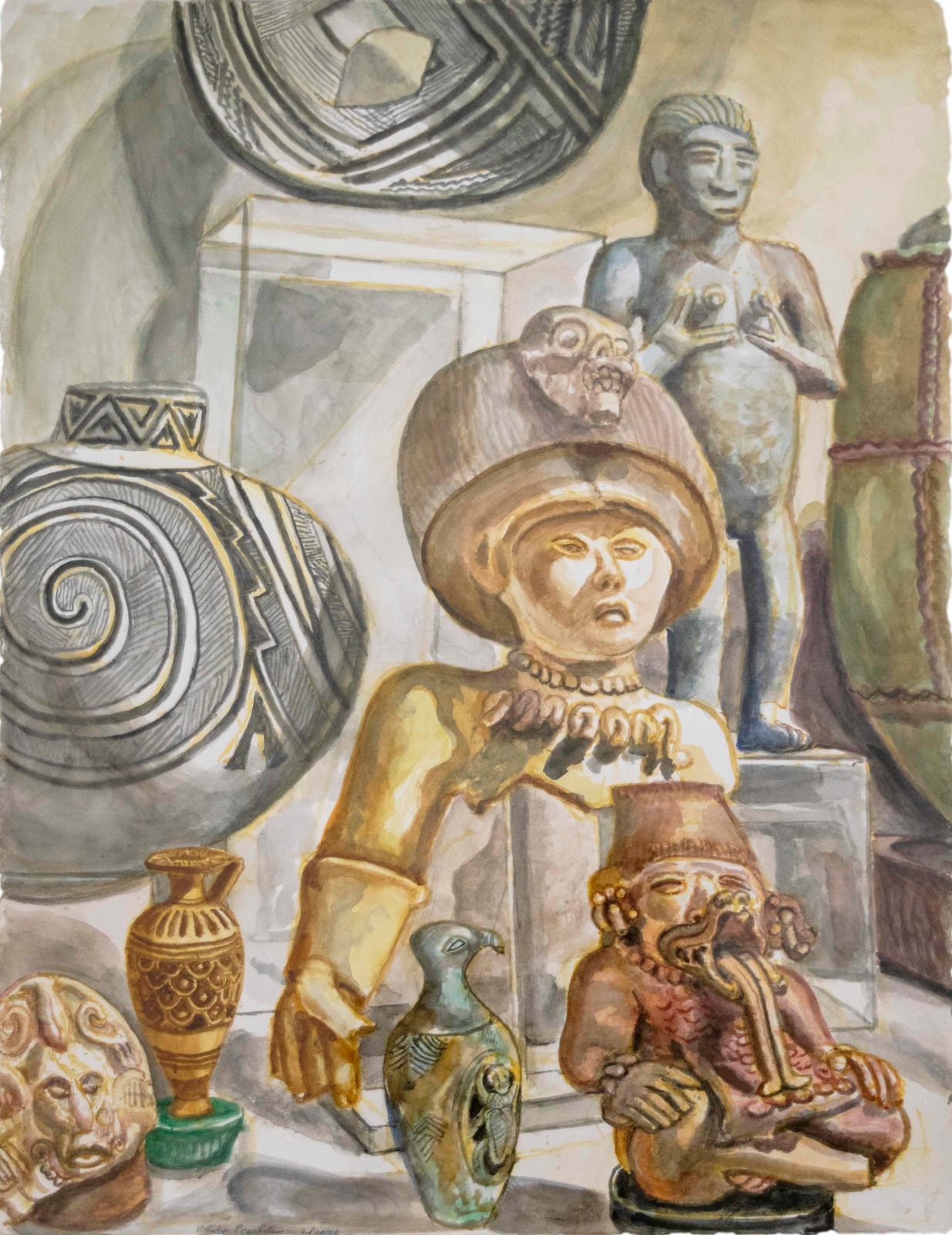 Philip Pearlstein, Antiquities on My Shelf II, 2021