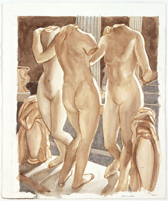 Philip Pearlstein, Untitled (Metropolitan Museum Three Graces), 2006-2007