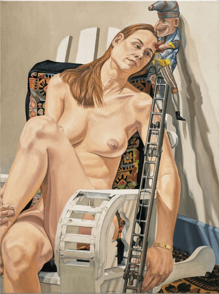 Philip Pearlstein, Punch on a Ladder #2, 1996