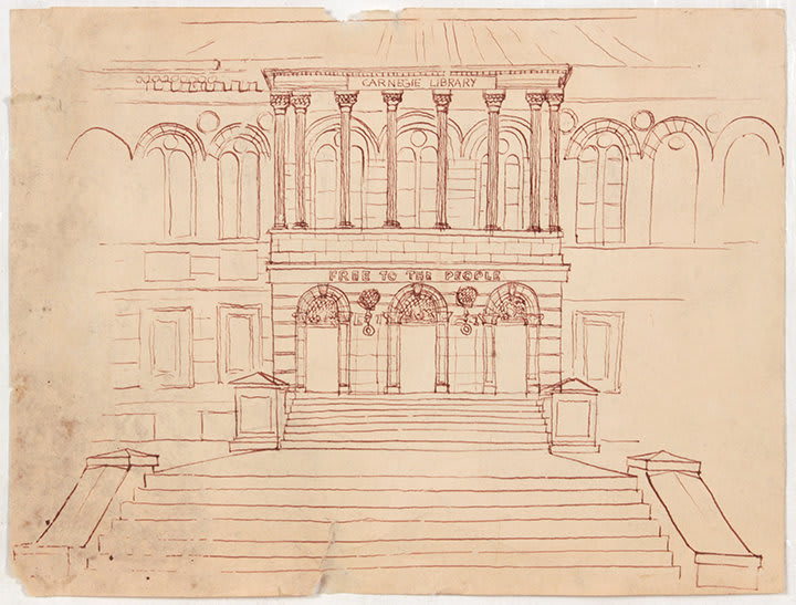 Philip Pearlstein, Carnegie Library, 1946-49