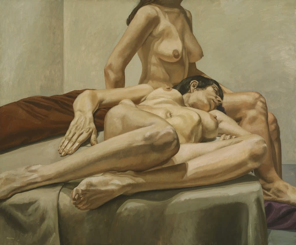 Philip Pearlstein, Two Female Models in the Studio, 1967