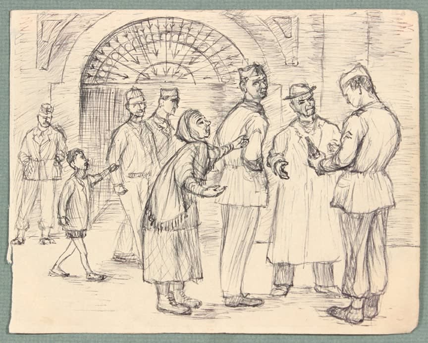 Philip Pearlstein, Caserta Italy, 1944