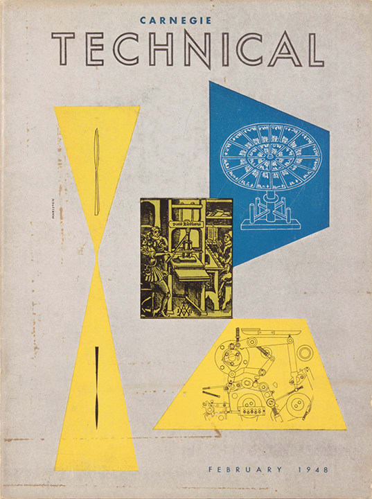 Philip Pearlstein, Carnegie Institute of technology Student Publication, Designed and Executed by Philip Pearlstein, 1948 February
