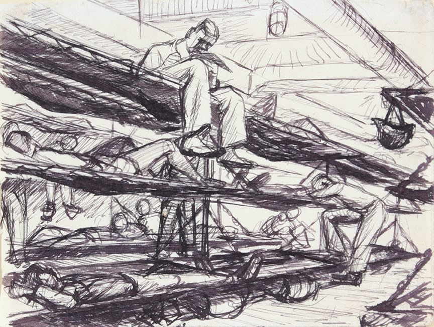 Philip Pearlstein, Convoy to Italy IV, 1944