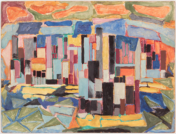 Philip Pearlstein, Study for the City, 1950