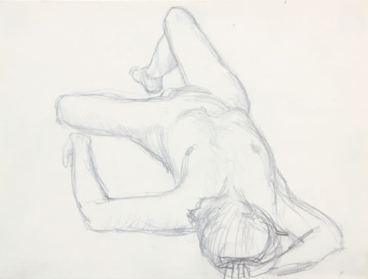 Philip Pearlstein, Reclining Nude with Arm Over Head, ND