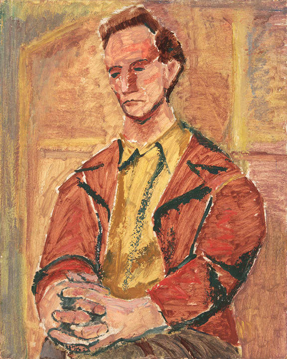 Philip Pearlstein, Seated Male Model, 1946-47