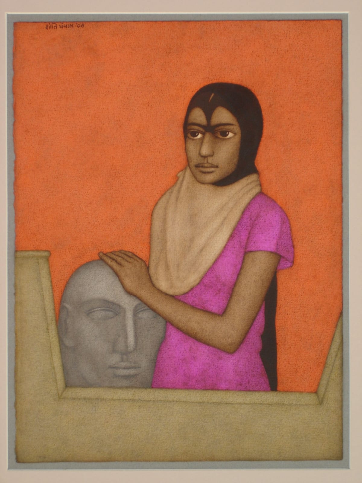 Shanti Panchal, Girl with a Black Head-dress, 2007
