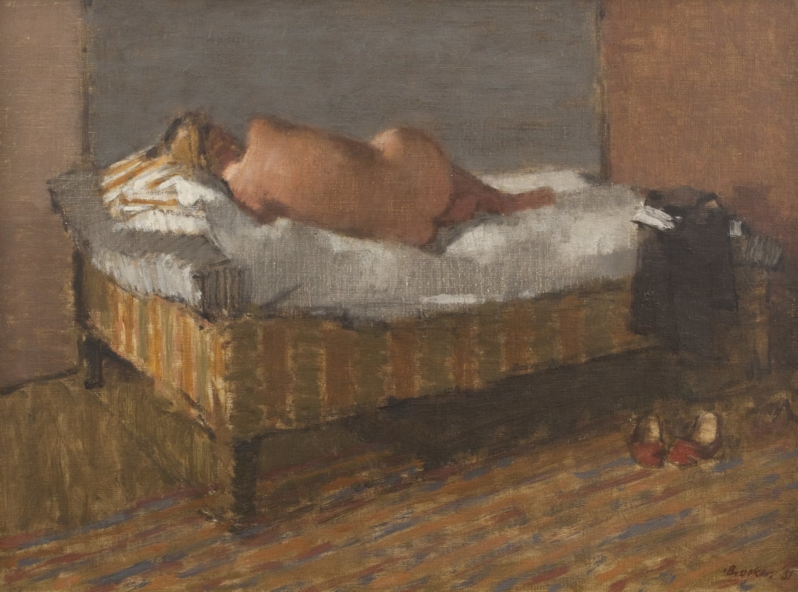 William Brooker, Nude Reclining, 1957