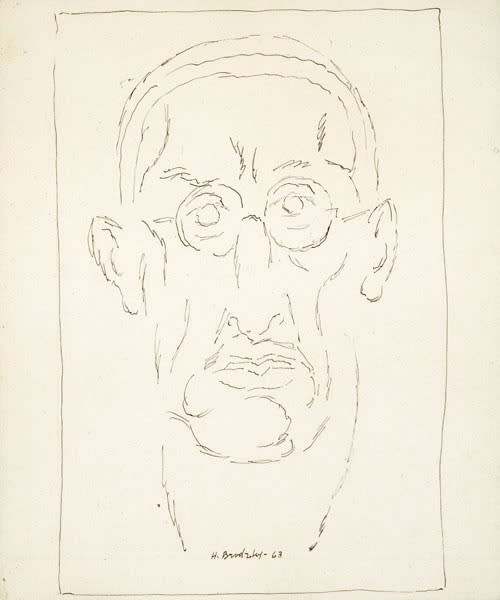 Horace Brodzky, Self-Portrait, 1963