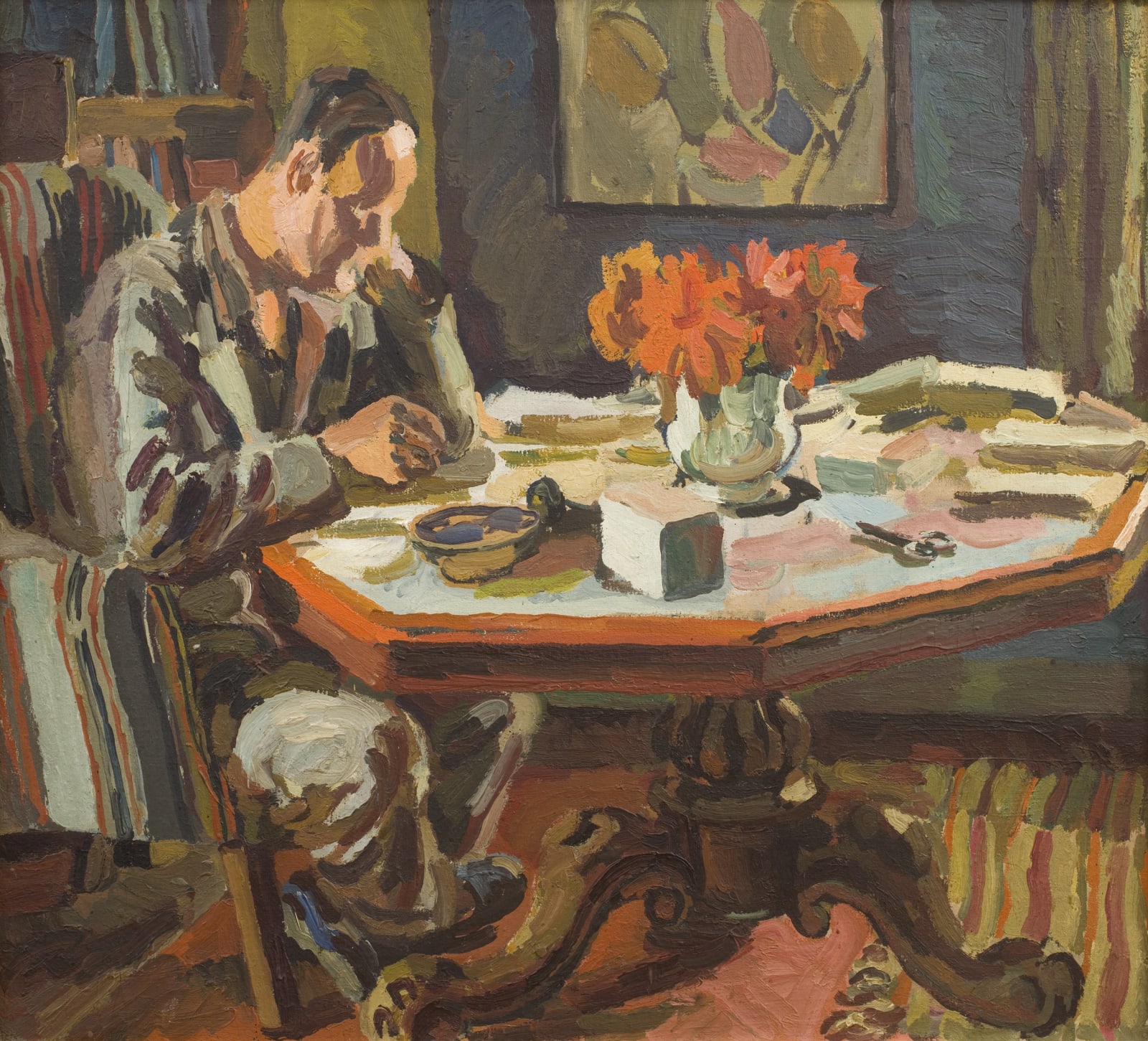 Duncan Grant, Angus Davidson at Charleston, 1923-28, c.