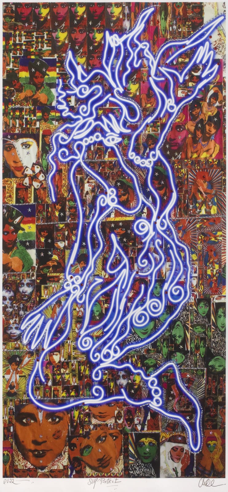 Chila Kumari Singh Burman, Self-Portrait Kick, 2022