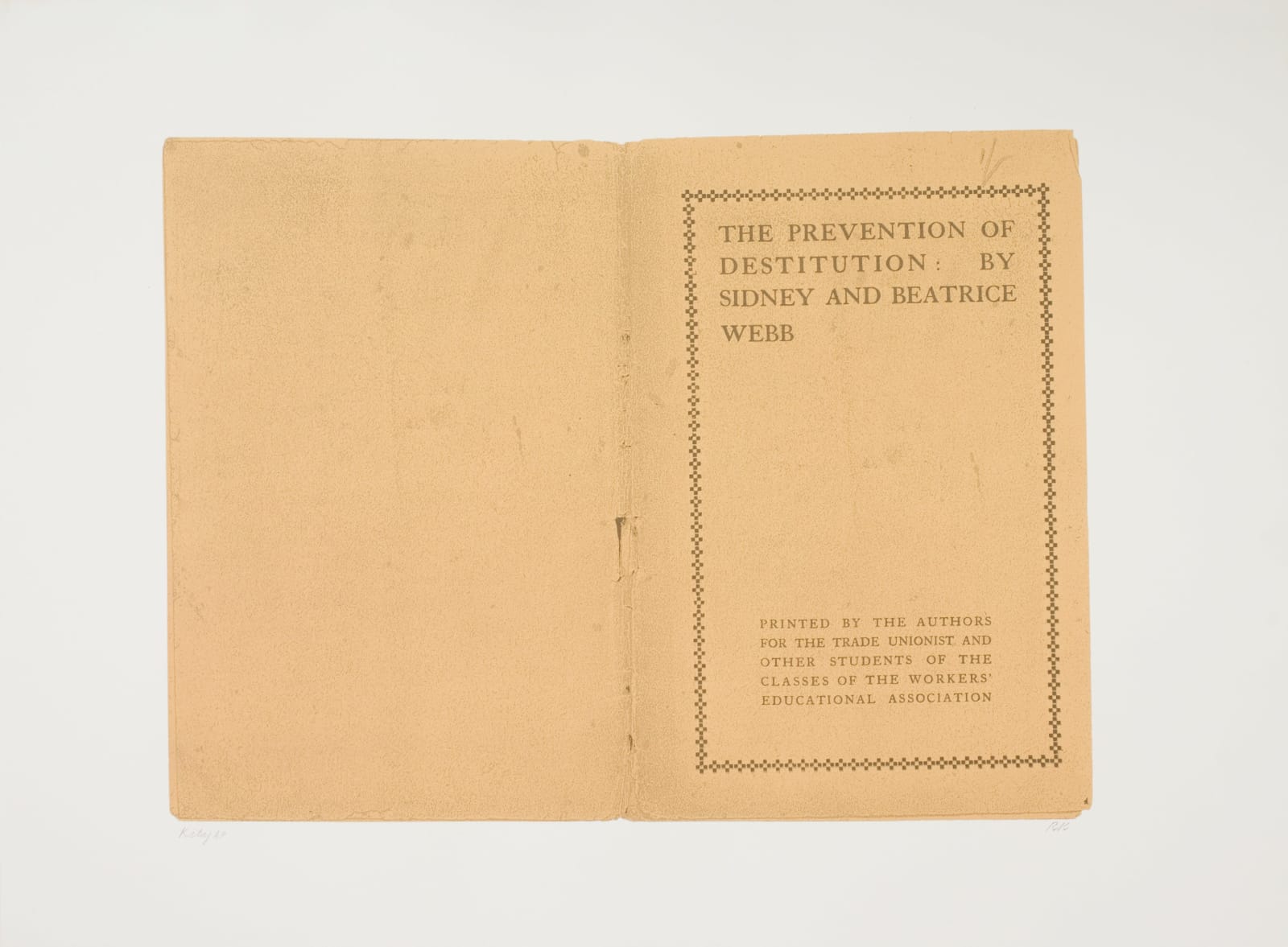 R. B. Kitaj, The Prevention of Destitution (In Our Time), 1969-70