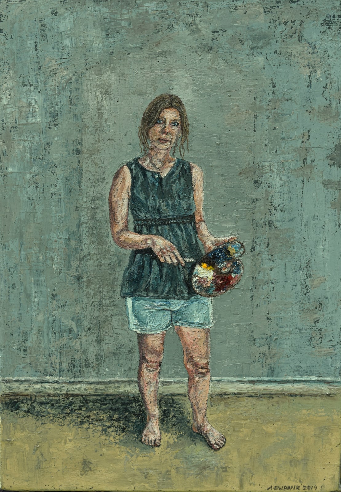 Amanda Ewbank, Self-Portrait with Palette