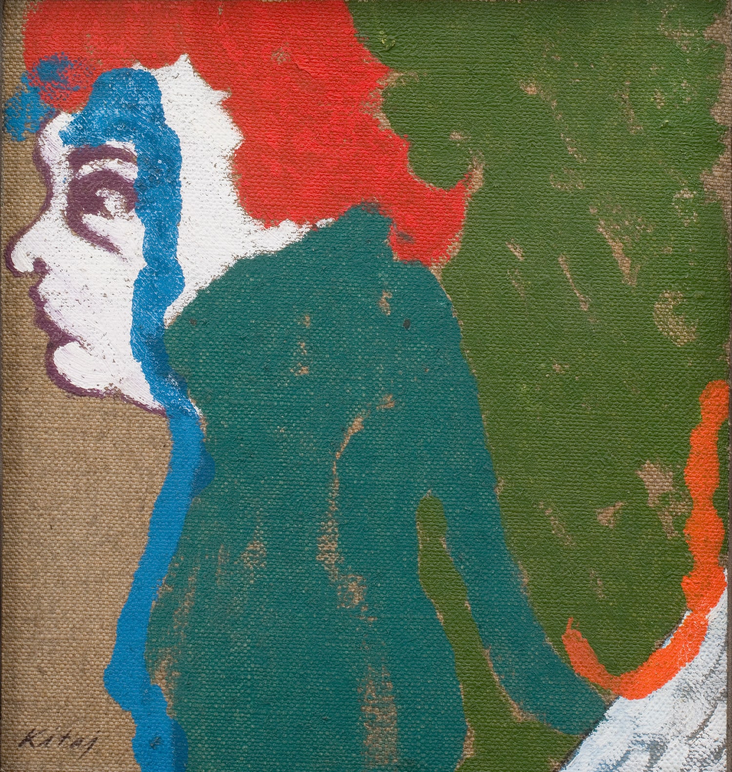 R. B. Kitaj, White Profile with Red Hair (Vienna) [Little Convert], 1951–52