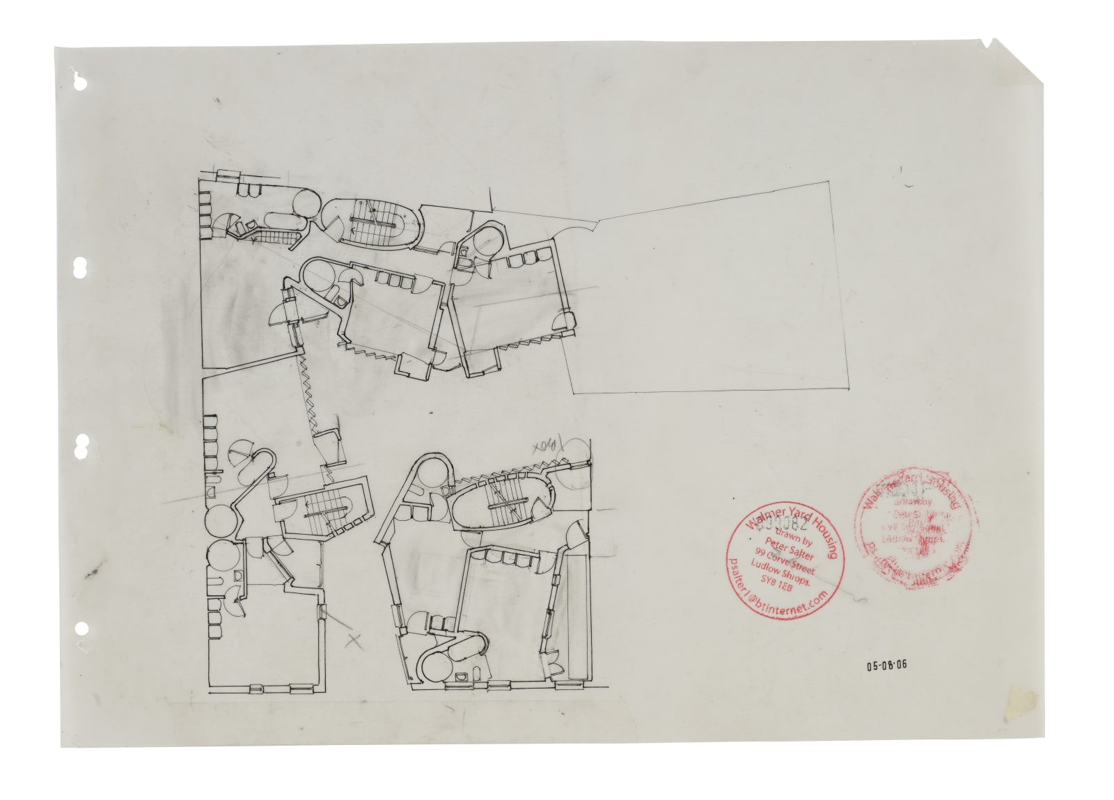 Peter Salter, Early first floor plan (1:100), 2006