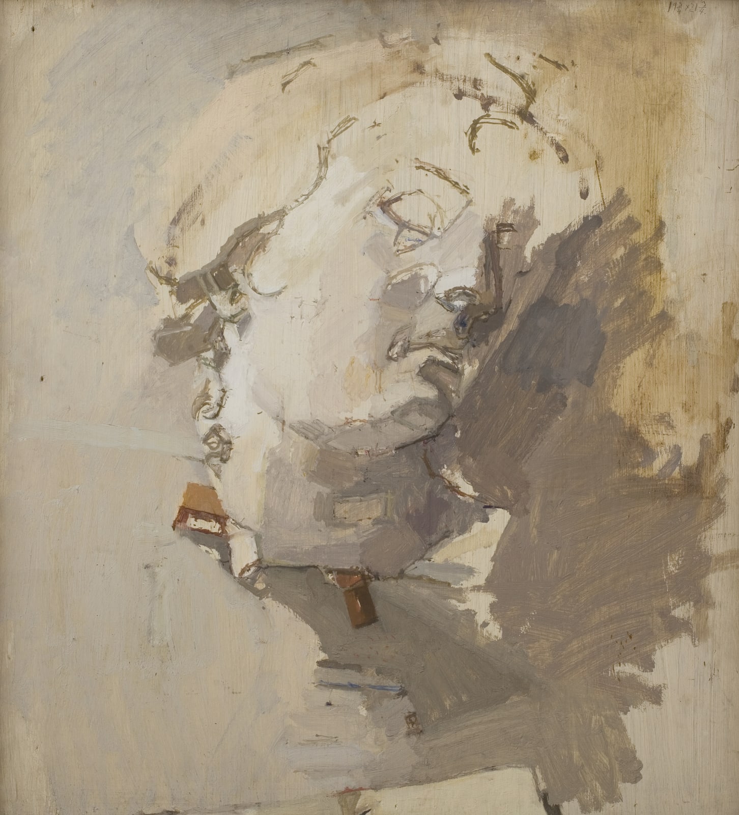 Euan Uglow, Baroque Head, 1968