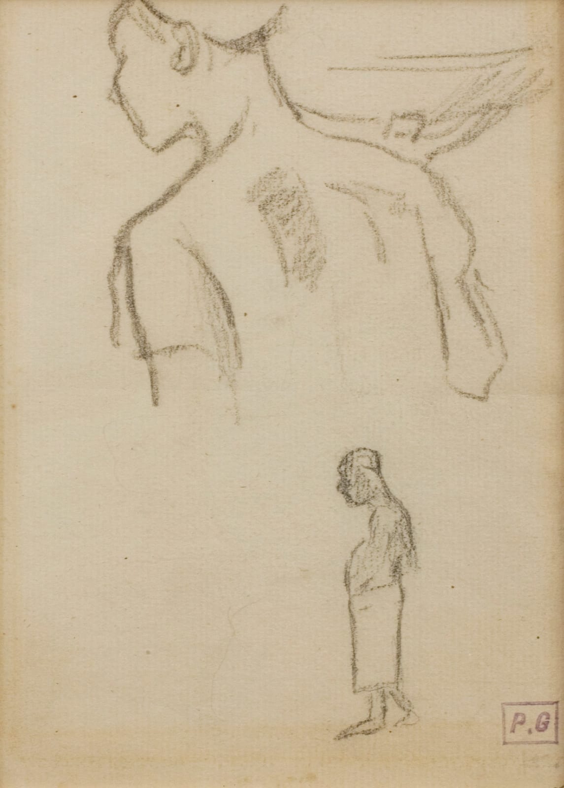 Paul Gauguin, Double-sided sheet of studies of Martiniquais figures, 1887