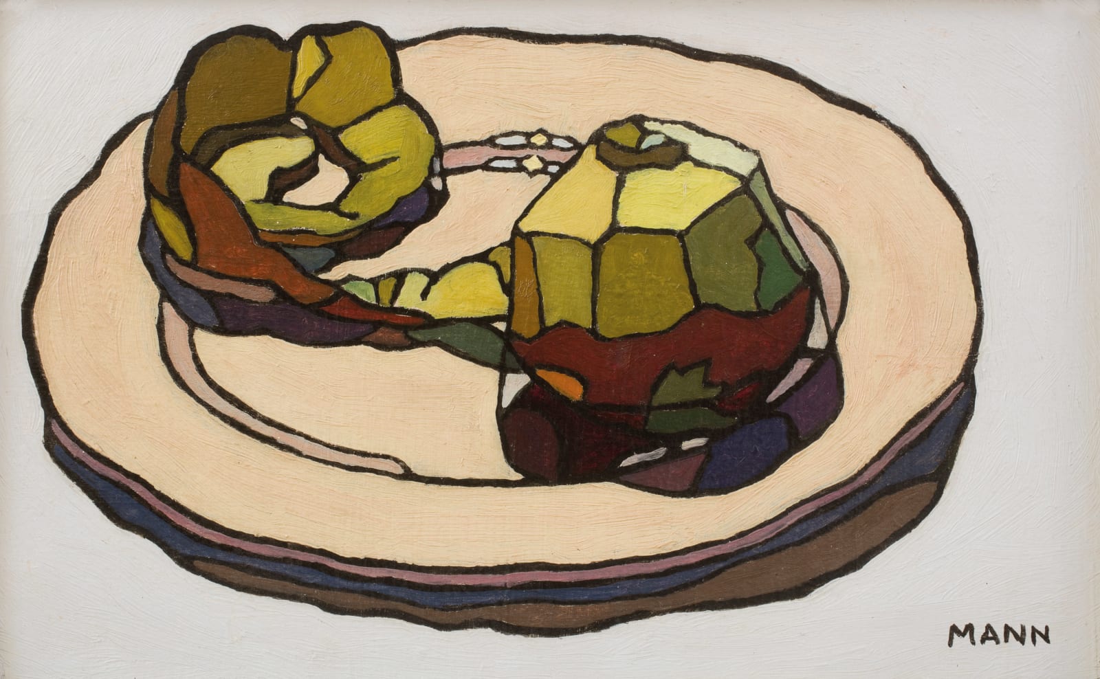 Cyril Mann, Peeled Apple , 1955 c.