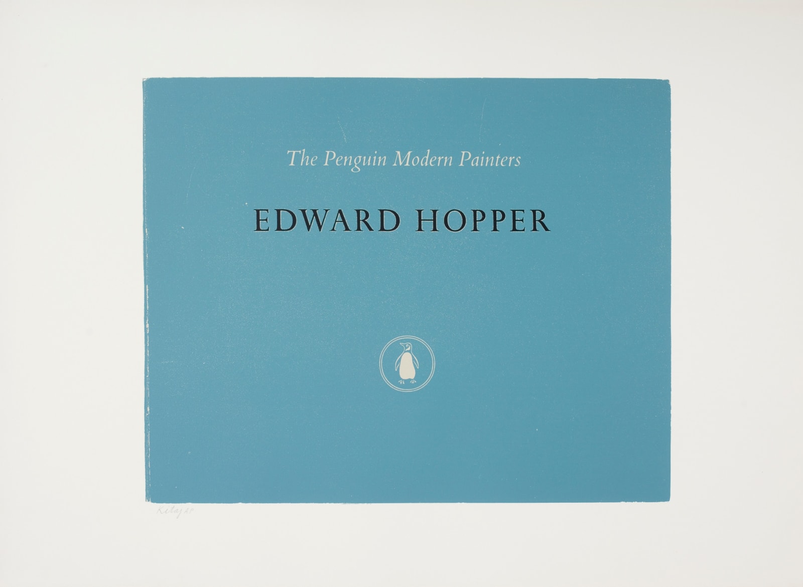 R. B. Kitaj, Edward Hopper (In Our Time), 1969-70