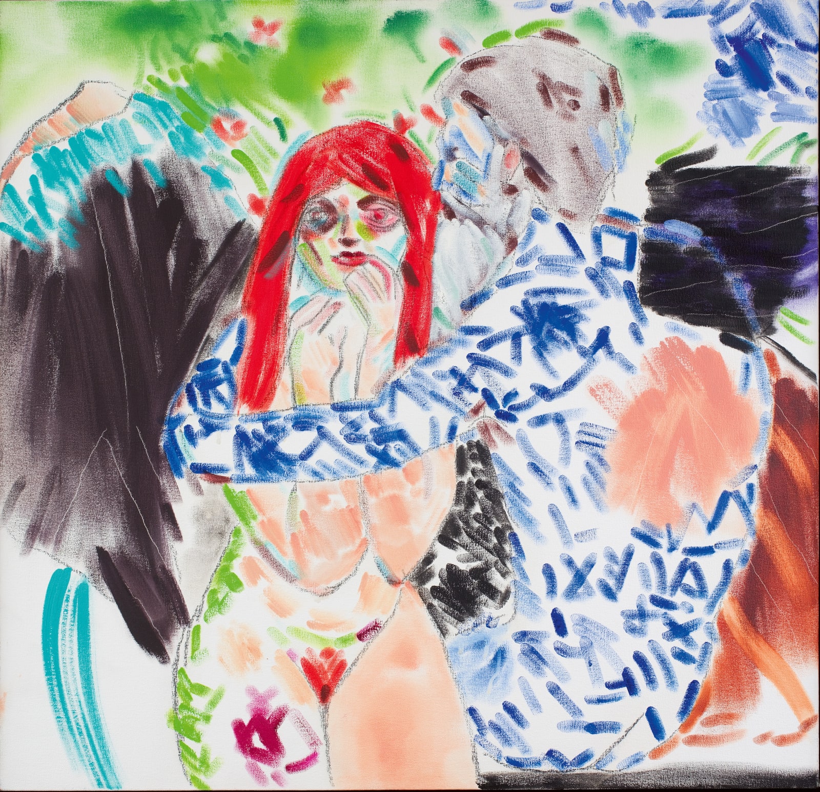 R. B. Kitaj, Los Angeles No. 28 (Hug), 2004