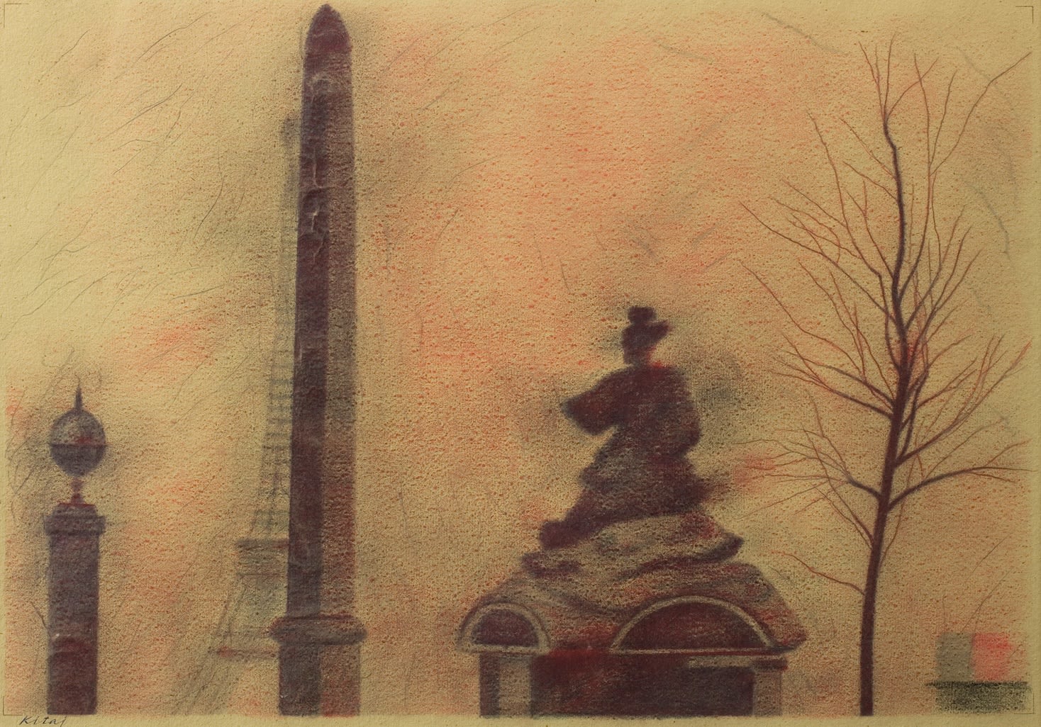 R. B. Kitaj, Place de la Concorde, 1982–83