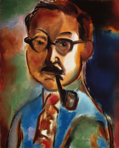 William Hallé, Self-Portrait, 1959