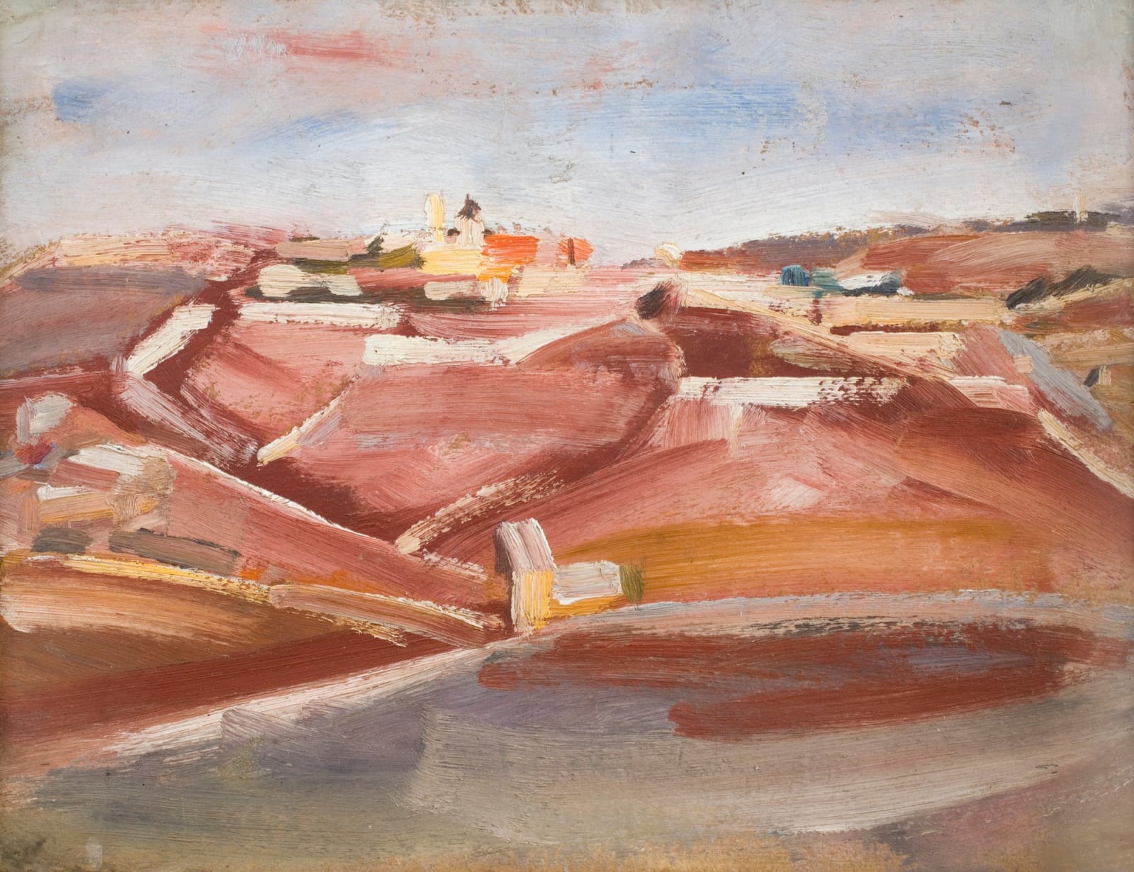 David Bomberg, Palestine, Church of the Dormition of the Blessed Virgin, Jerusalem, 1923
