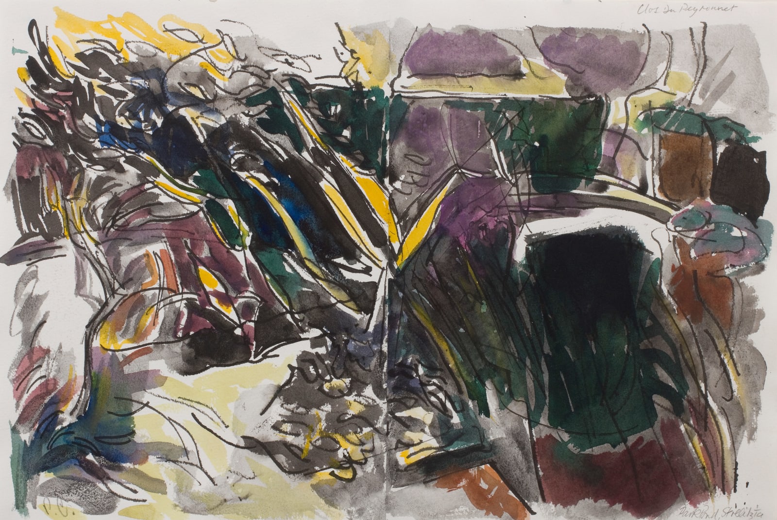 Peter Coker, Clos du Peyronnet, Park Pond, Strelitzia (SB 20 no. 23) , 1985
