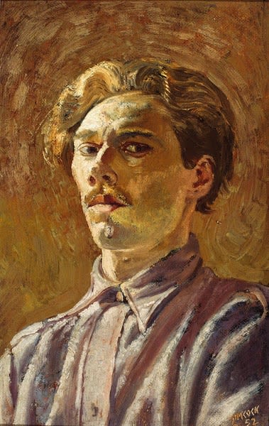 Jack Simcock, Self-Portrait, 1952