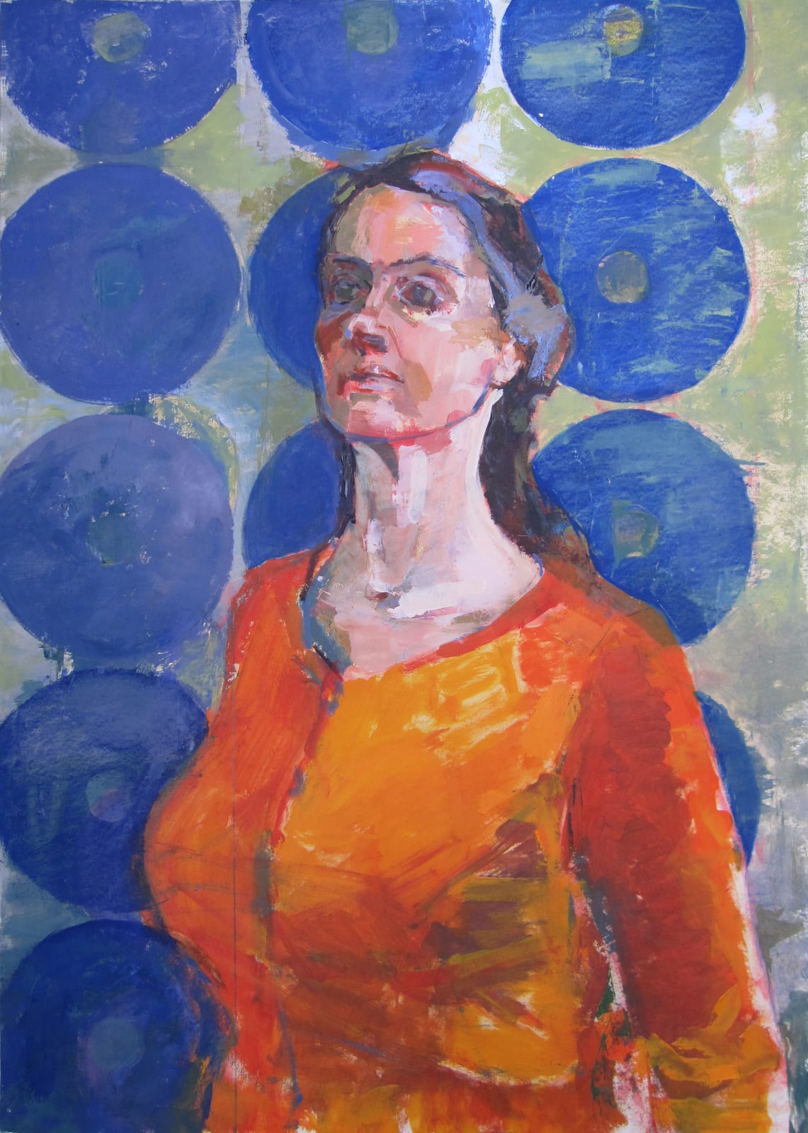 Eve Pettitt, Self Portrait in Orange, 2017