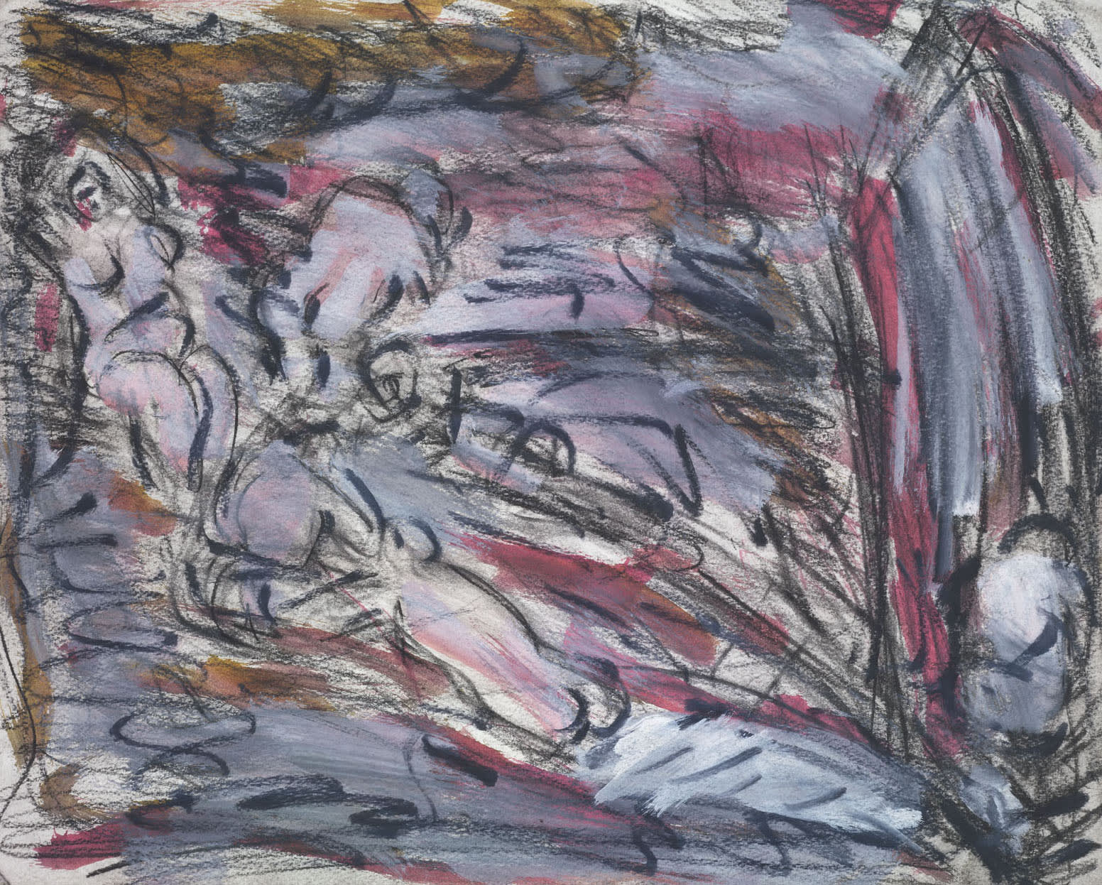 Leon Kossoff, From Cézanne 'Pastoral (Idyll)', 1988