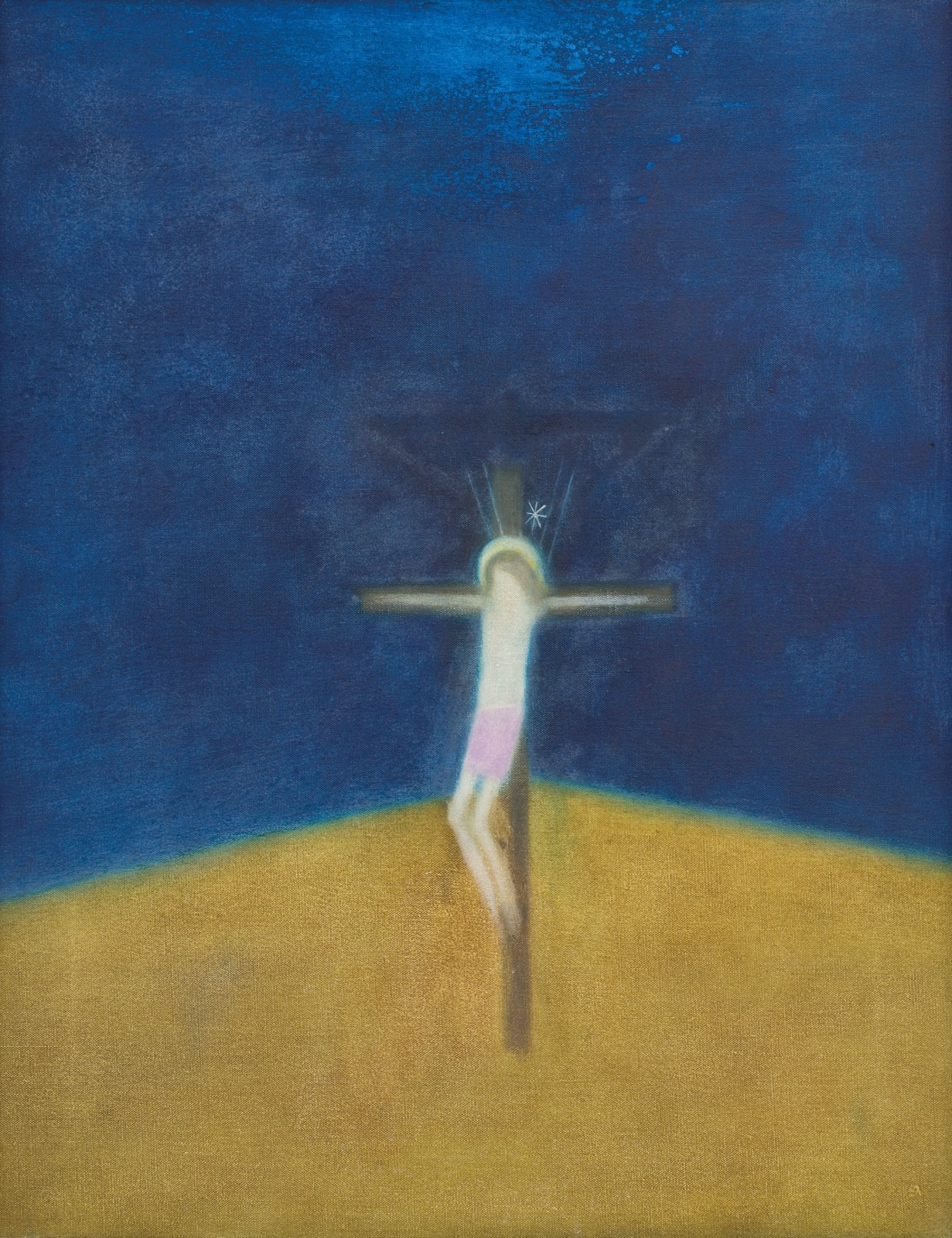 Craigie Aitchison, Crucifixion VII, 1963, c.